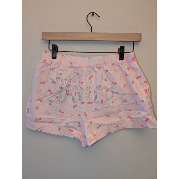 Women's Juicy Couture Pink Cherry Pajama Shorts S - Picture 3 of 3